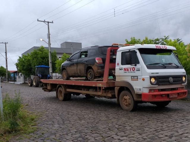 Polícia localiza o veículo utilizado no assalto ao Banrisul de Tunas