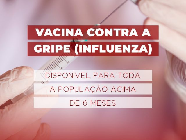 Estrela Velha disponibiliza vacina contra influenza para toda população acima de 6 meses de idade