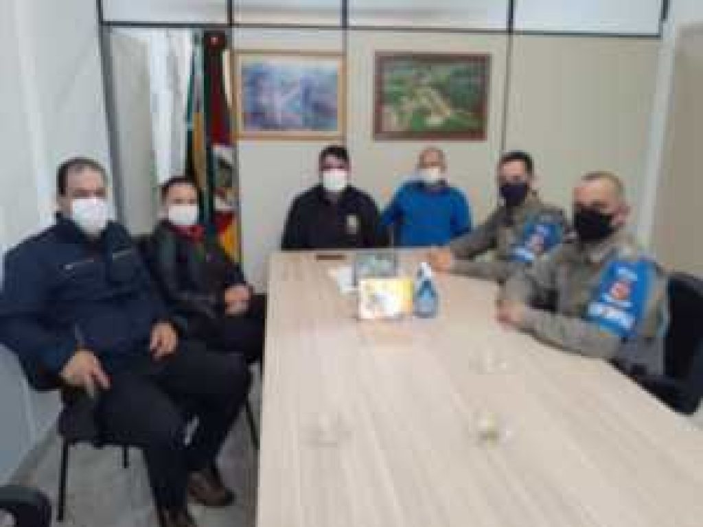 Vice-prefeito de Jacuizinho realiza reunião com a Brigada Militar