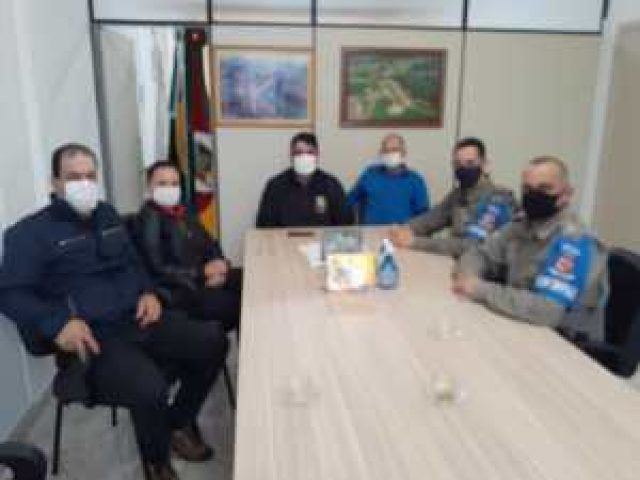 Vice-prefeito de Jacuizinho realiza reunião com a Brigada Militar