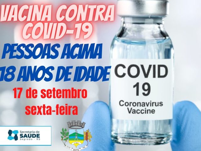 Segredo realiza mais uma etapa da vacinação contra a Covid-19 nesta sexta-feira