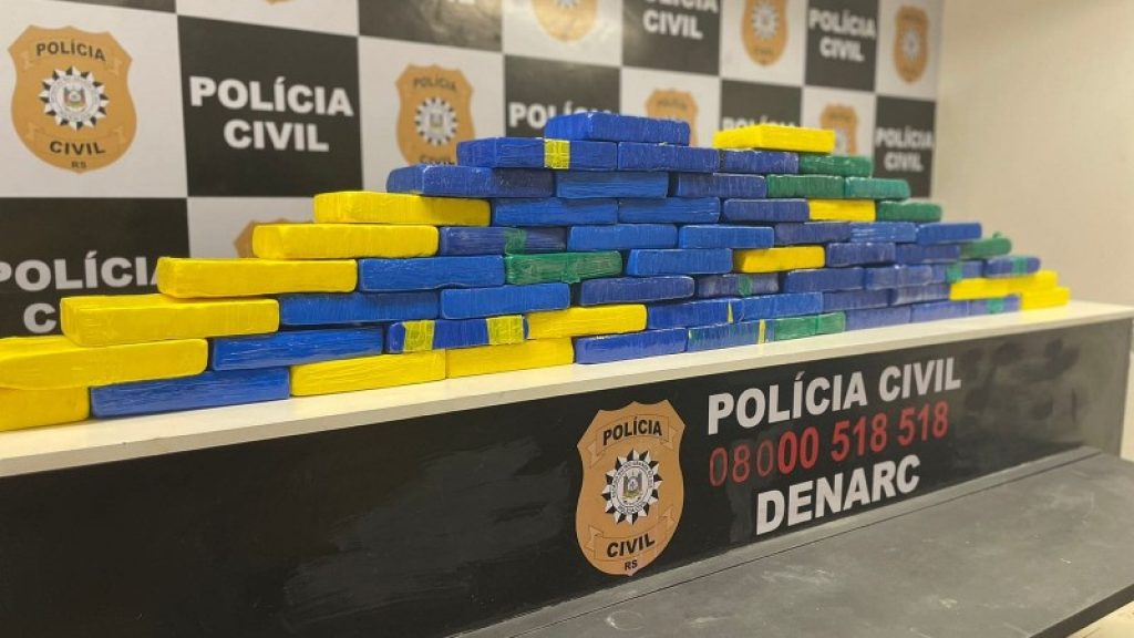 Polícia Civil apreende 65kg de cocaína após abordagem em pedágio de Candelária