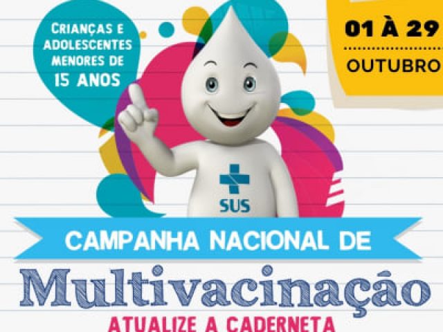 Crianças e adolescentes terão situação vacinal atualizada