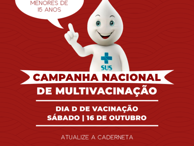 Sábado é dia D de Multivacinação em Estrela Velha