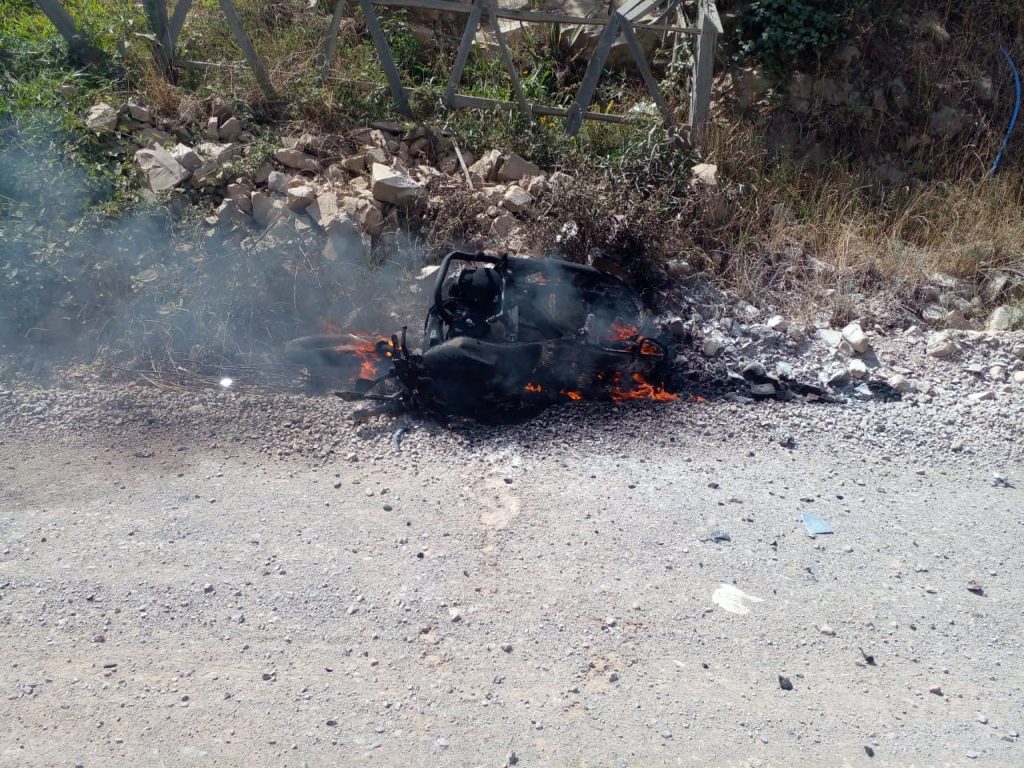Motociclista fica ferido em acidente em Lagoão