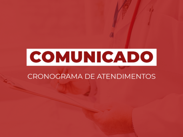 Mudanças no atendimento do cronograma de atendimento nos Postos de Saúde de Estrela Velha