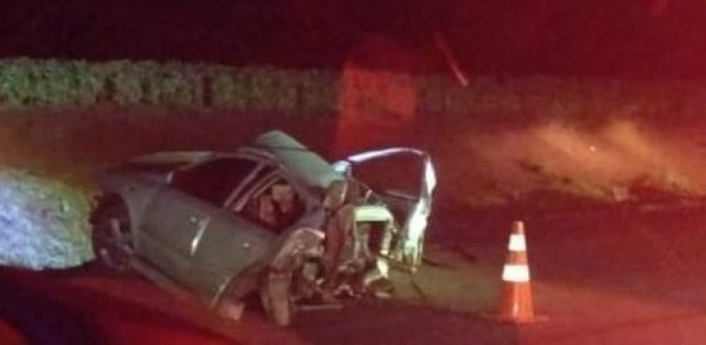 Grave acidente de trânsito com uma vítima fatal na BR 158 em Cruz Alta