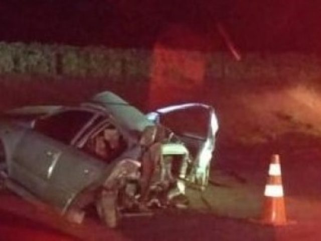 Grave acidente de trânsito com uma vítima fatal na BR 158 em Cruz Alta