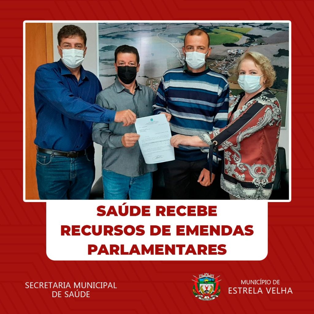 Secretaria de Saúde de Estrela Velha recebe R$ 360 mil de emendas