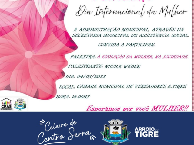 Arroio do Tigre realiza evento dedicado às mulheres nesta sexta-feira, 04