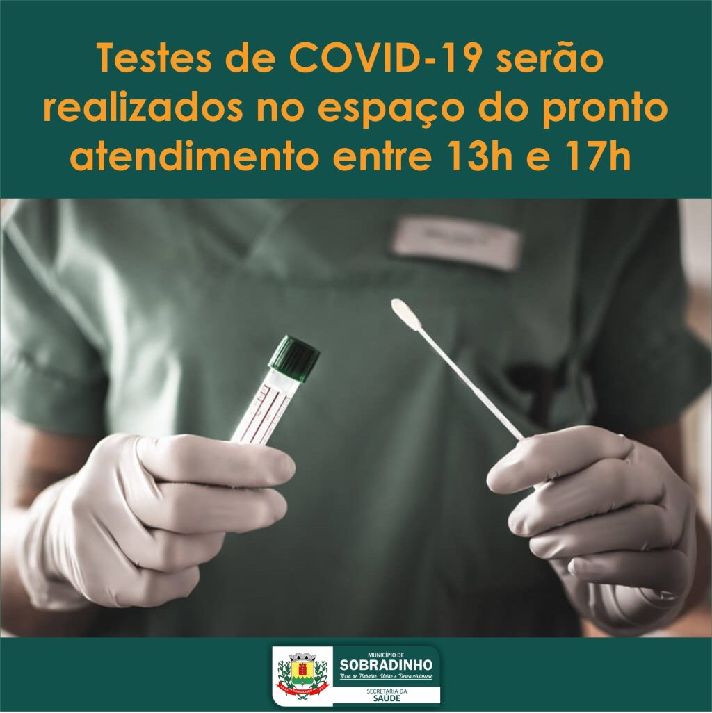 Testes de Covid-19 serão realizados em apenas um local em Sobradinho