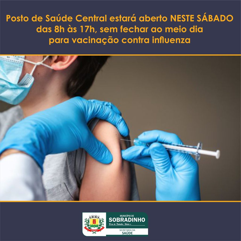 Posto de Saúde Central estará aberto neste sábado para vacinação contra influenza em Sobradinho