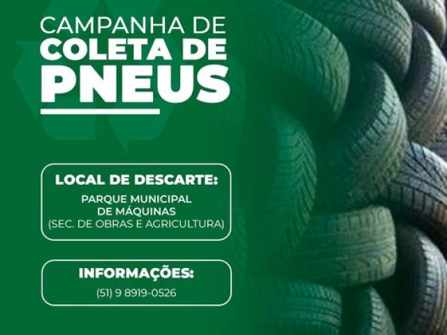 Estrela Velha inicia campanha de recolhimento de pneus