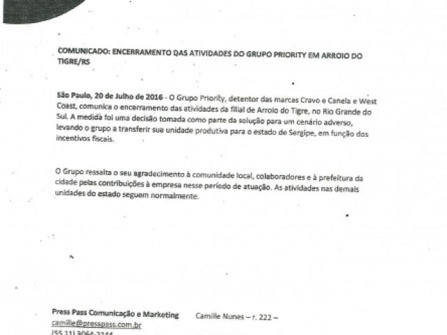 Empresa calçadista West Coast fechará as portas em Arroio do Tigre